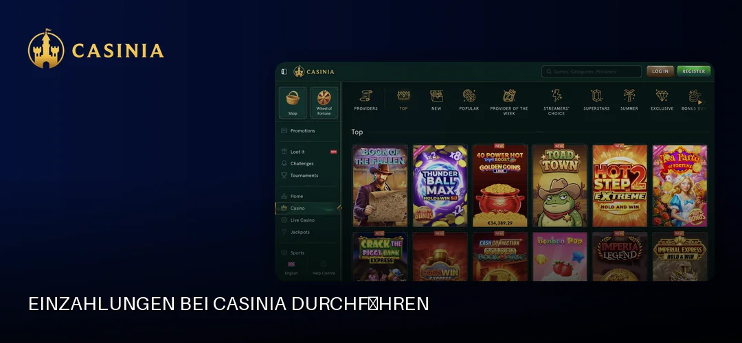 Casinia promotional banner