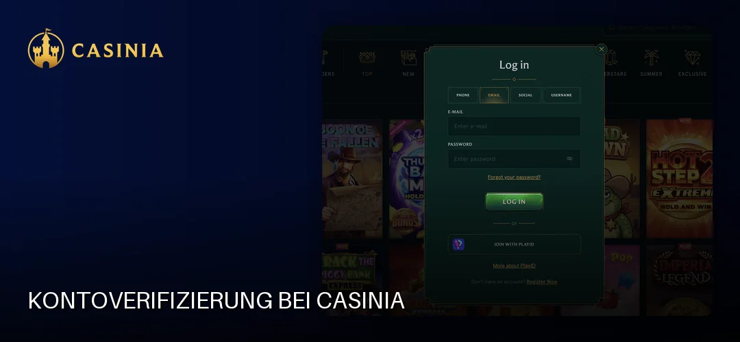 Casinia promotional banner
